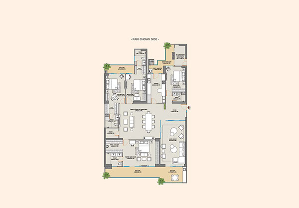 3 BHK 1525 sqft